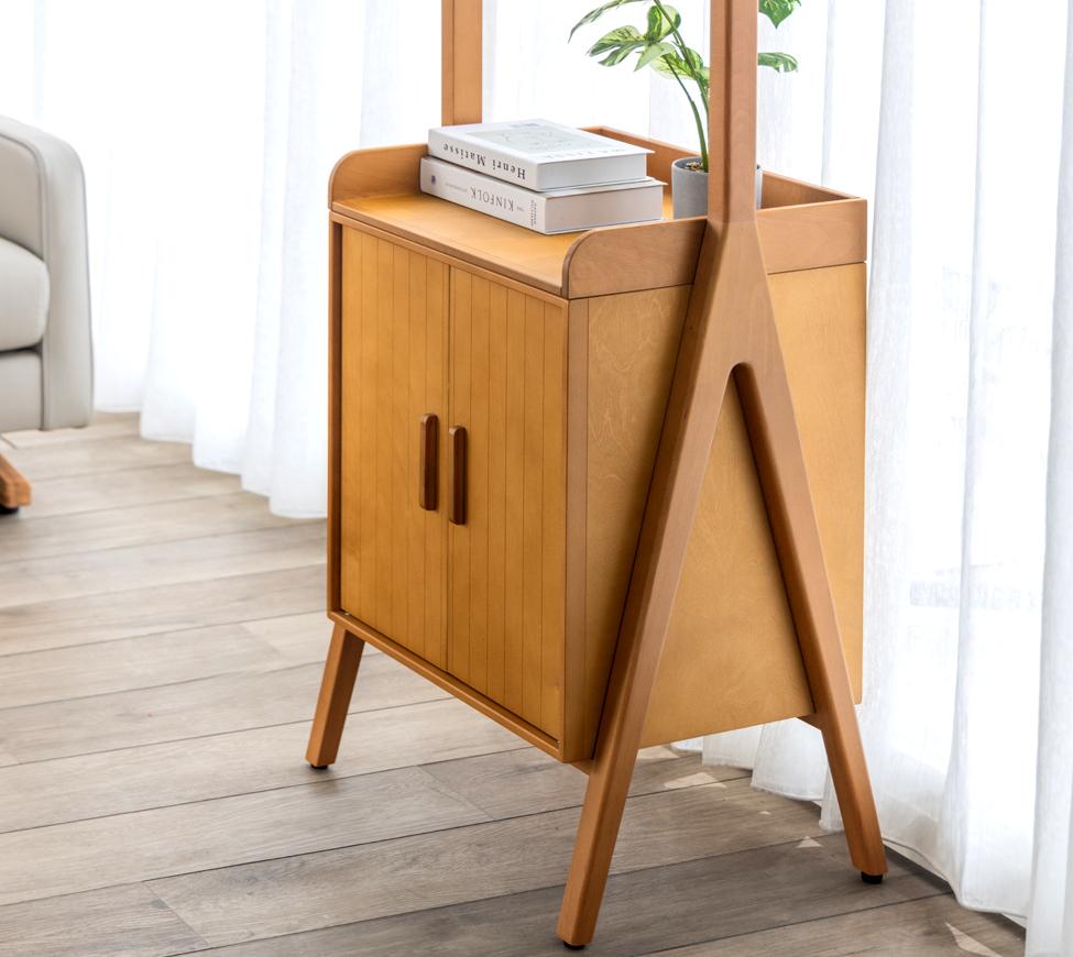 葳閣衣帽架-雙門矮櫃W56.5_AK04_細節情境01