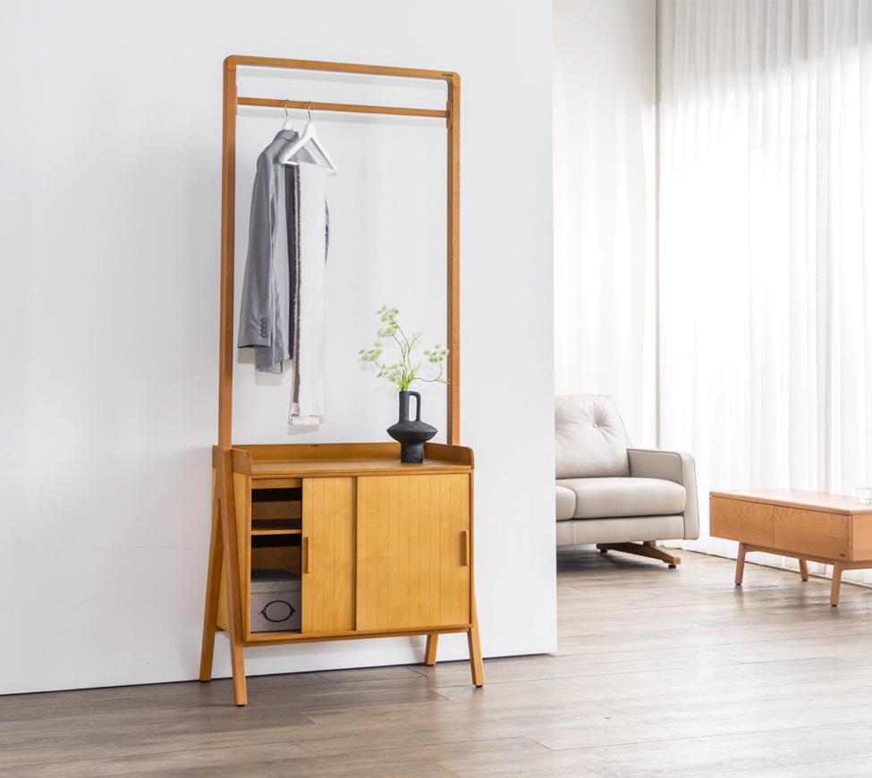 葳閣衣帽架-滑門矮櫃W81.5_AK_情境02
