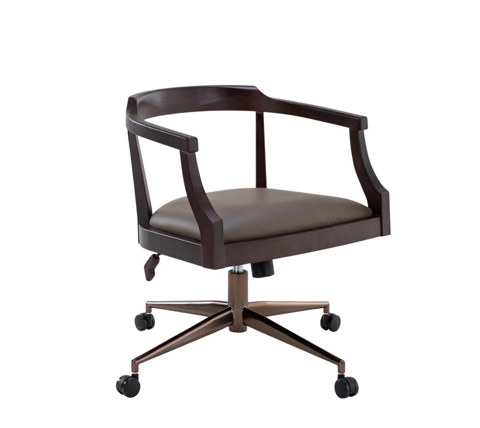 禮昂塔吉扶手椅_皮色LB605_附輪_WT